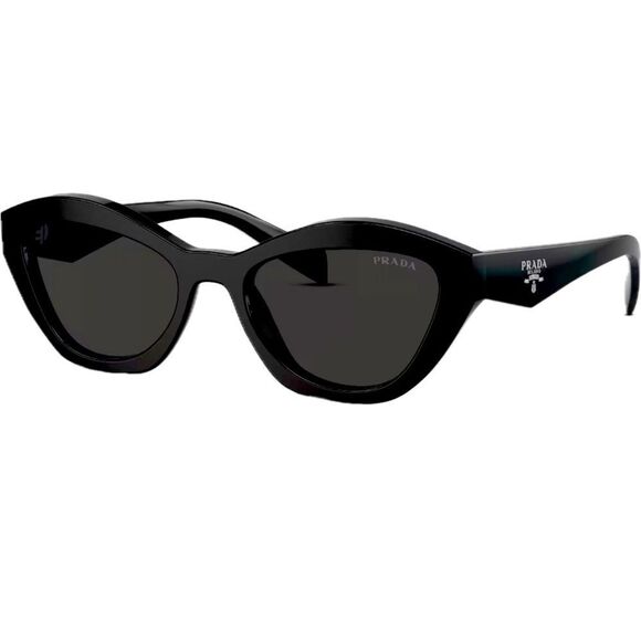 PRADA Sunglasses - A 02S - BLACK on Black - BRAND NEW with Case-Box-Paperwork - Picture 1 of 13